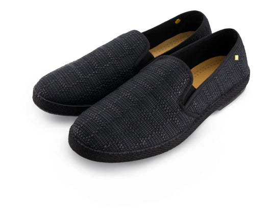 RIVIERAS ESPADRILLES CLASSIC RAFFIA BLACK