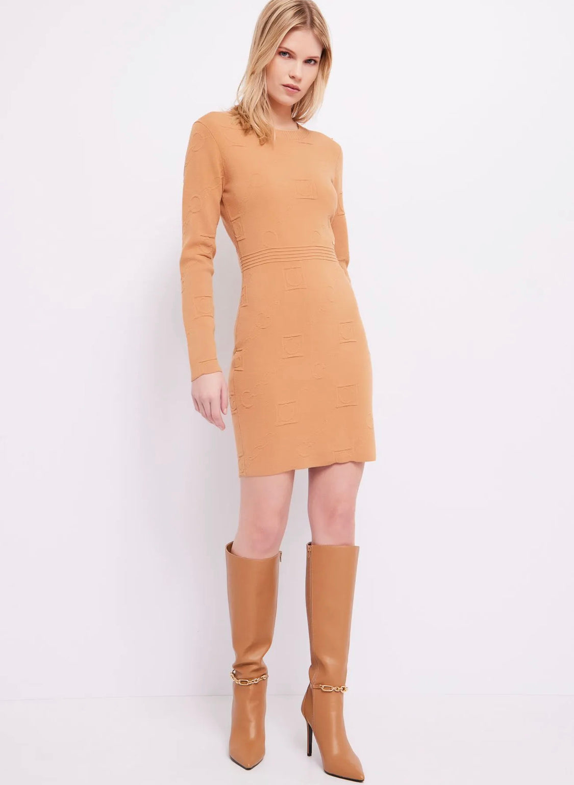 GAUDI JACQUARD KNIT DRESS 321FD13005