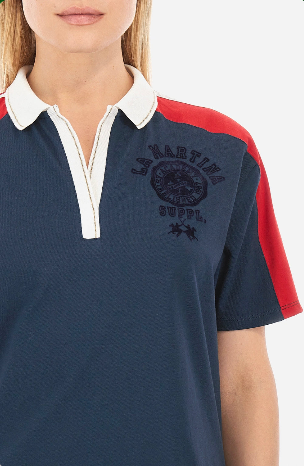 LA MARTINA WOMAN POLO PIQUET STRETCH WWP300