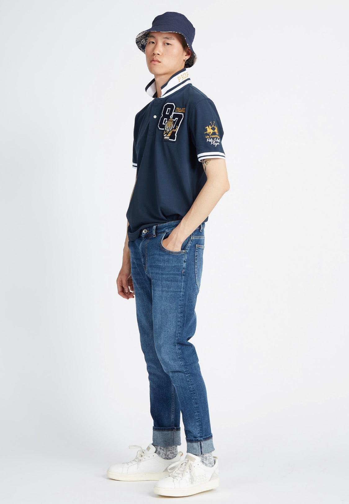 La Martina MAN COTTON piquet polo t-shirt VMP305