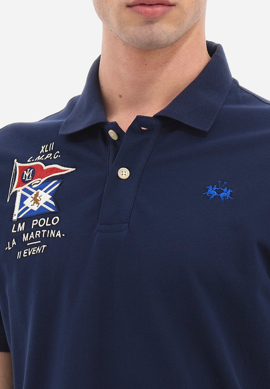 La Martina man Polo T-Shirt Piquet VMP330