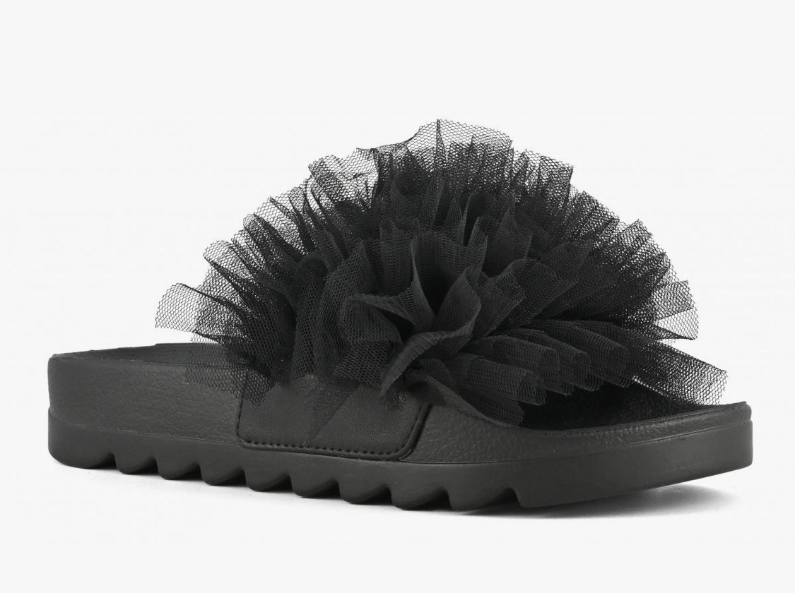 Colors of California Slides with Tulle Trim HC.JINFYEDGE201
