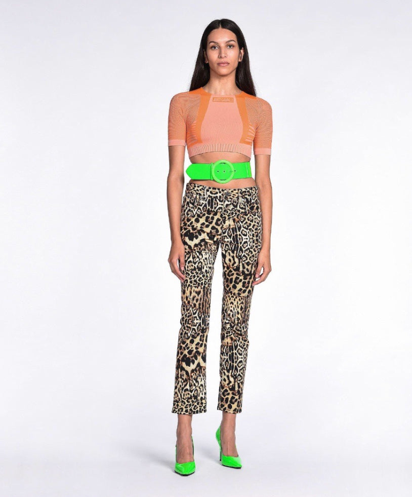 Just Cavalli Trouser Animal Print S02LA0203 65%
