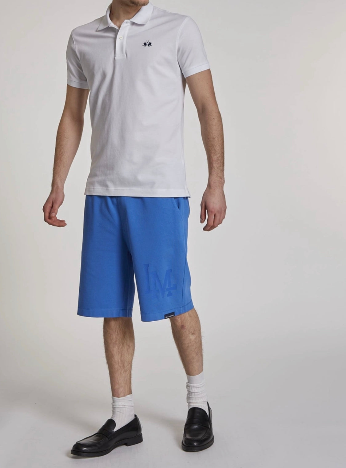 La Martina MAN BASIC POLO T-shirt WHITE BPMP01