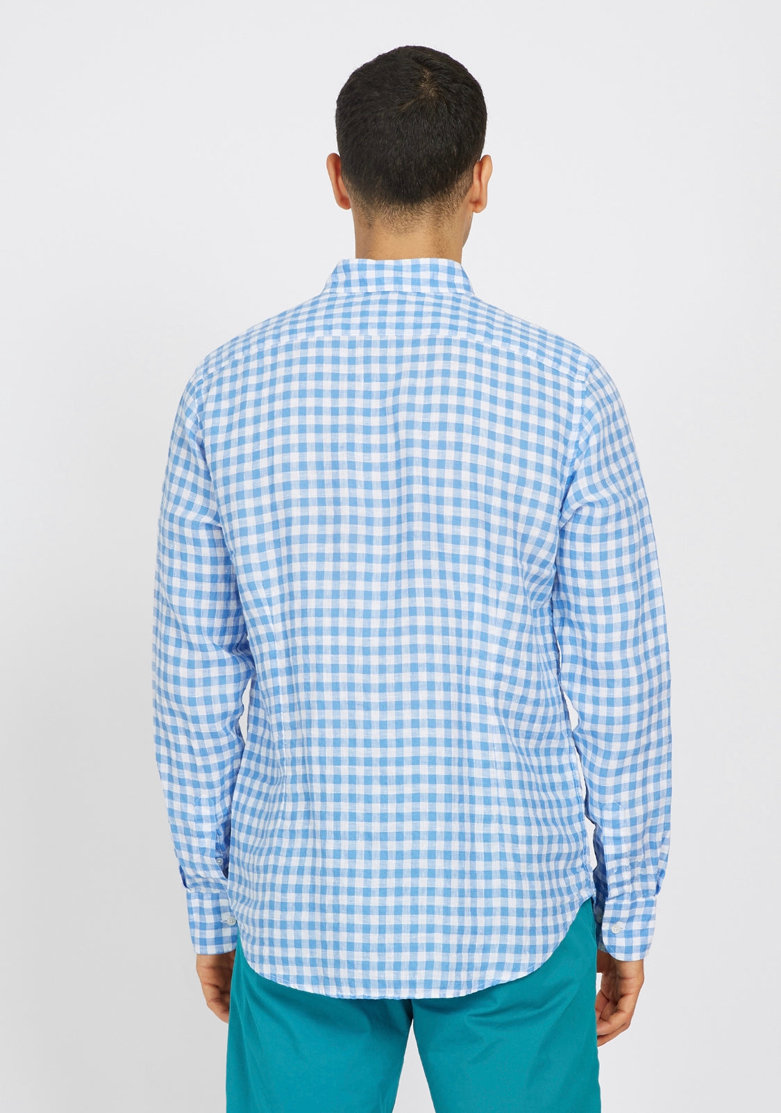La Martina man Shirt Checked Linen VMC035