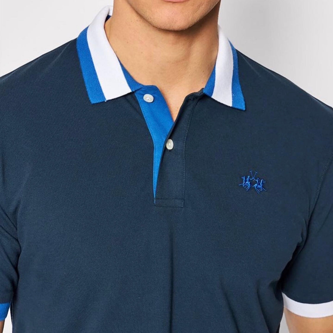 La Martina Men's Polo Dual Color TMP008
