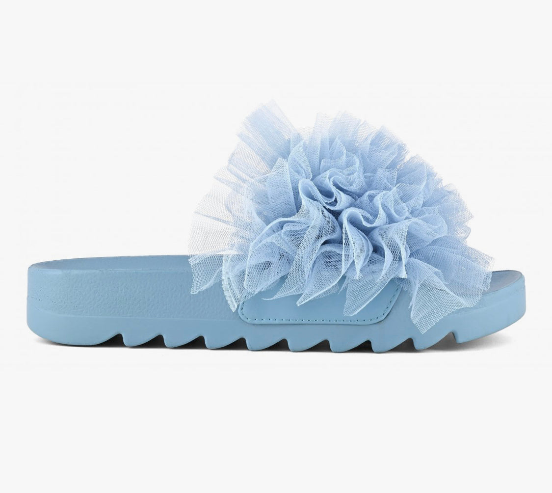 Colors of California Slides with Tulle Trim HC.JINFYEDGE201