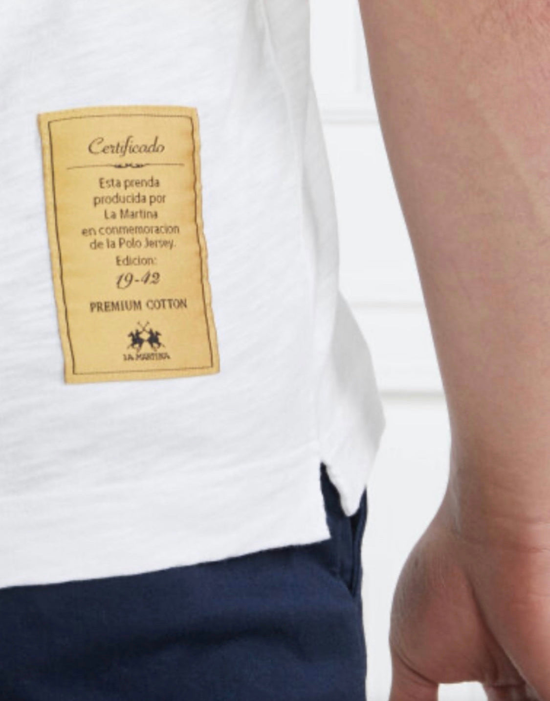 La Martina MAN BASIC CARRY OVER SLUB JERSEY polo t-shirt CCMP05