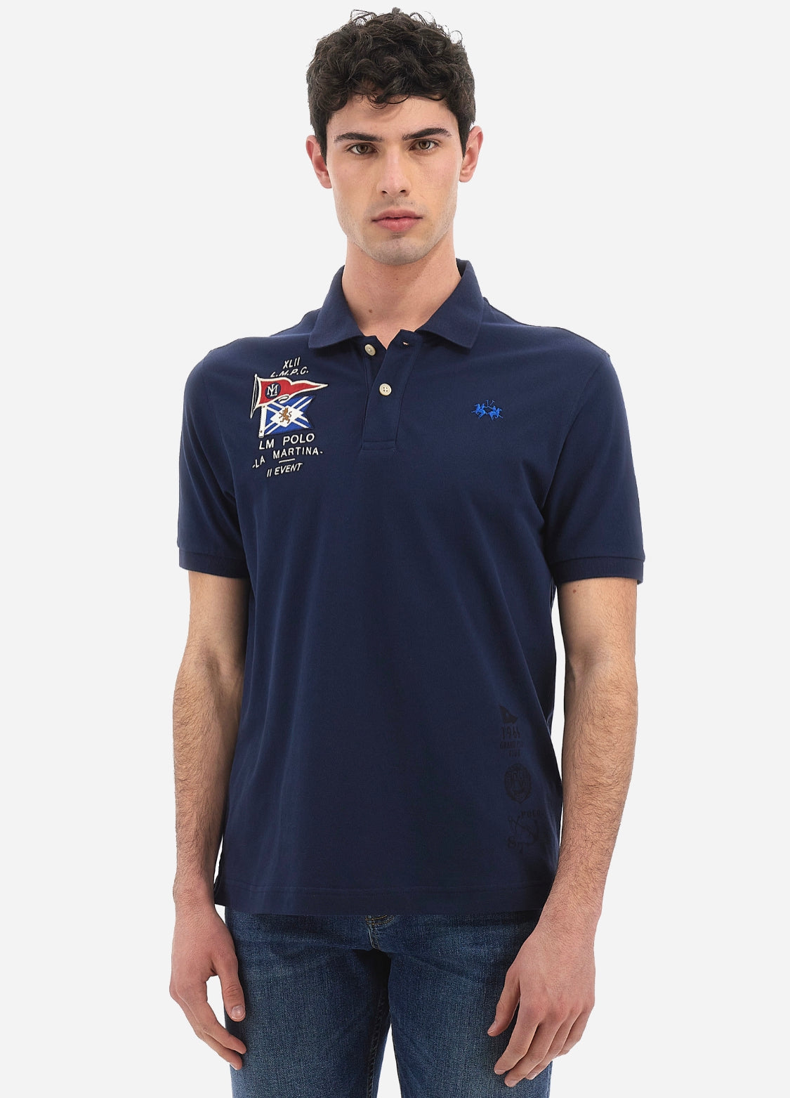 La Martina man Polo T-Shirt Piquet VMP330