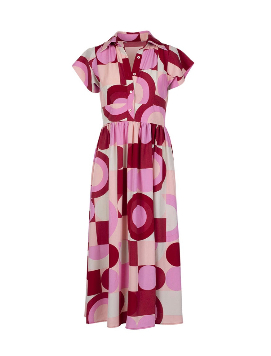 ANONYME Pattern Dress Summer Edition A133SD094