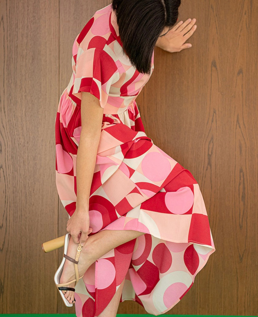 ANONYME Pattern Dress Summer Edition A133SD094