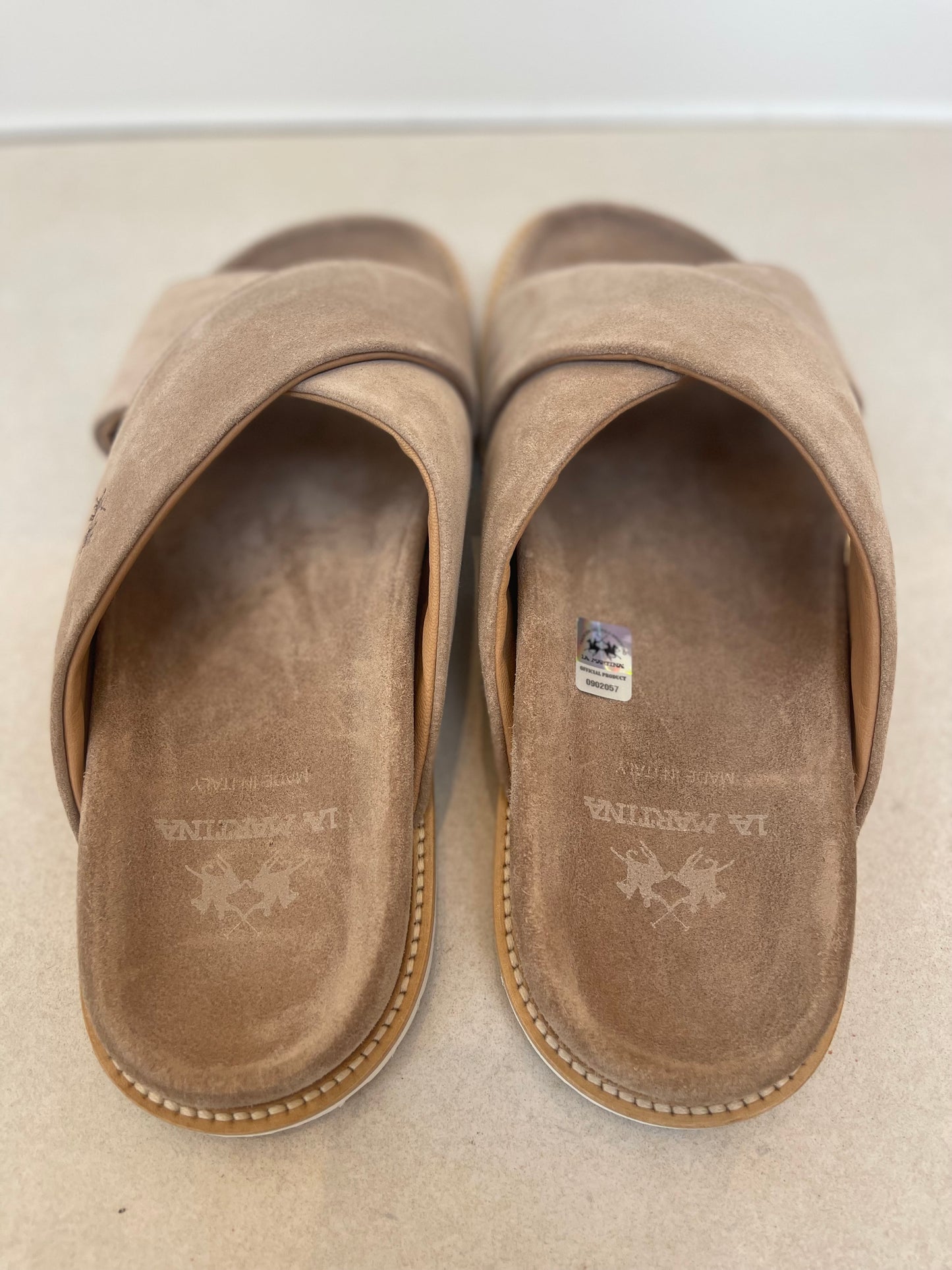 LA MARTINA MEN’S SUEDE SLIDES LFM261.120.1AO.1Y