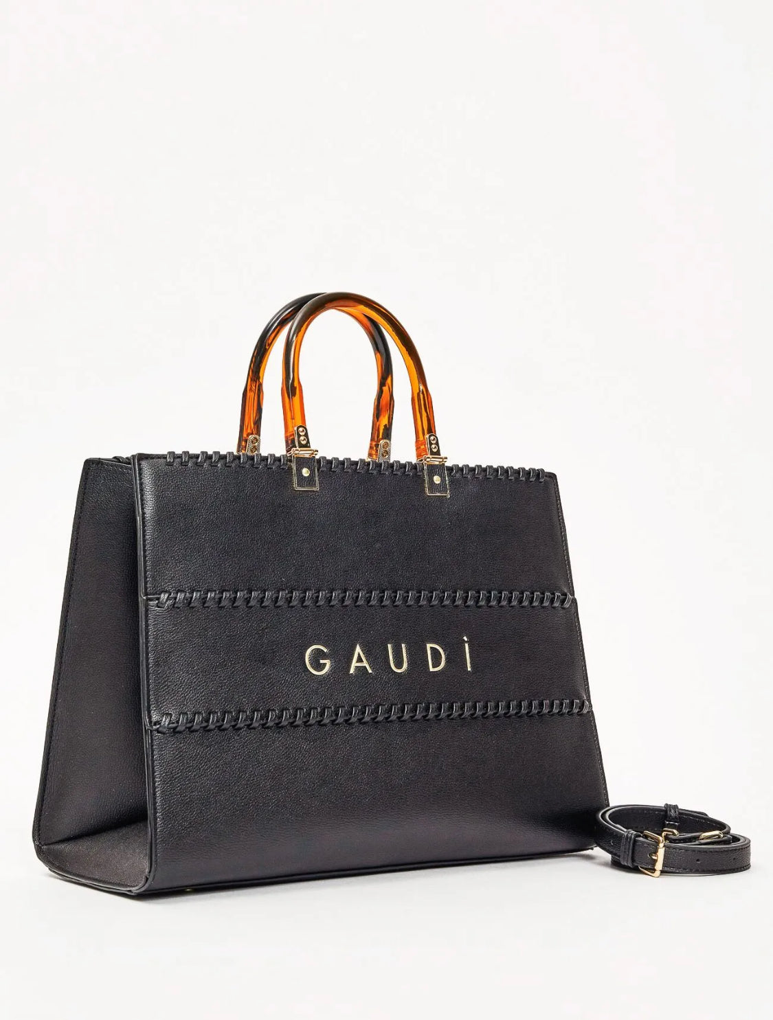 GAUDI White faux leather shopping bag V6AE-12750