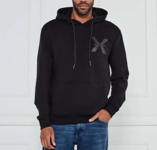 Richmond X sweatshirt with logo on the front, long sleeves with cuffs and hood UMA25040