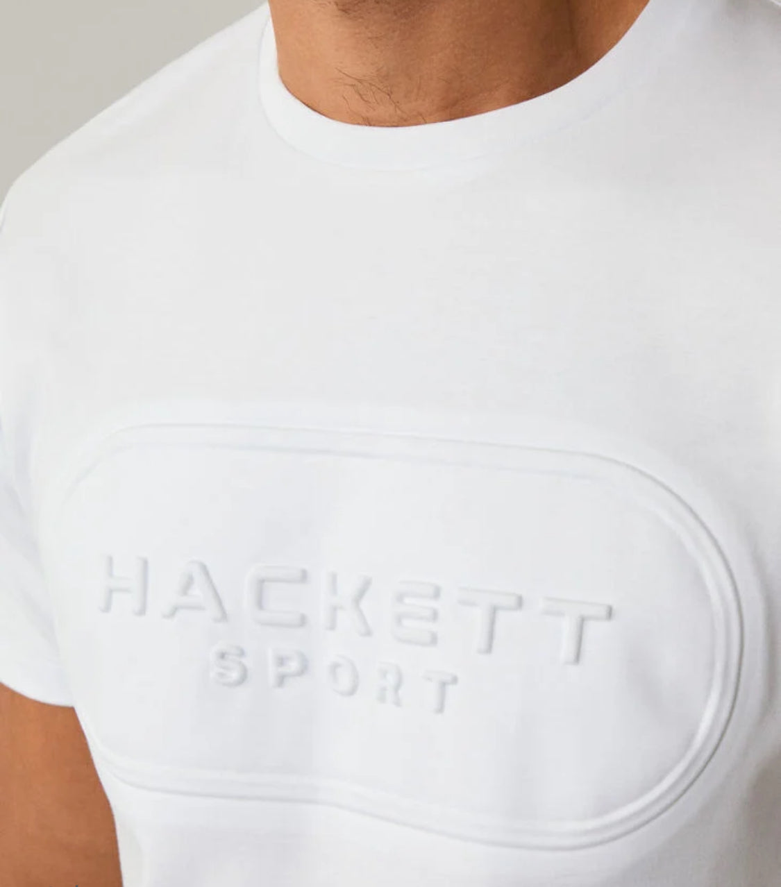 HACKETT CLASSIC FIT CLUB EMBOSSED T-SHIRT HM500872
