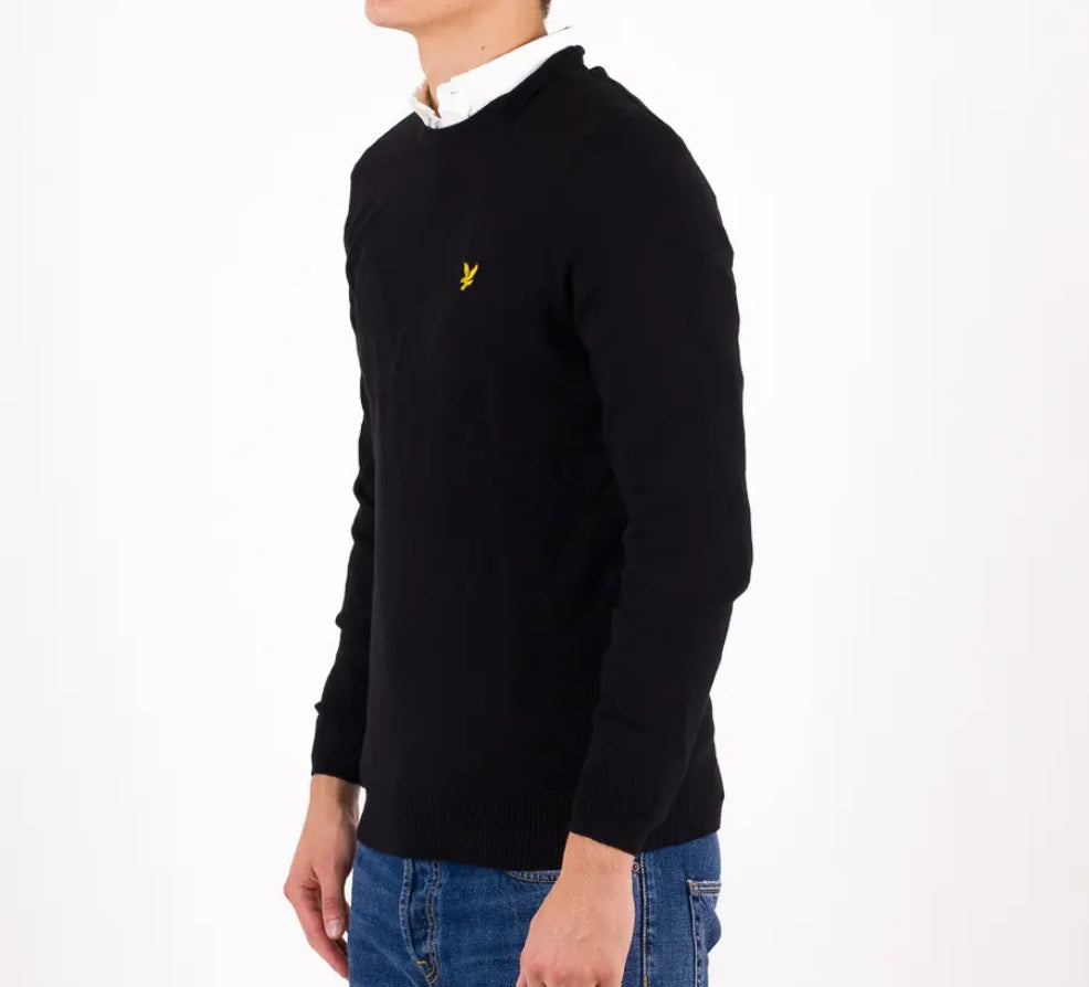 LYLE & Scott cotton merino crew jumper KN400VC