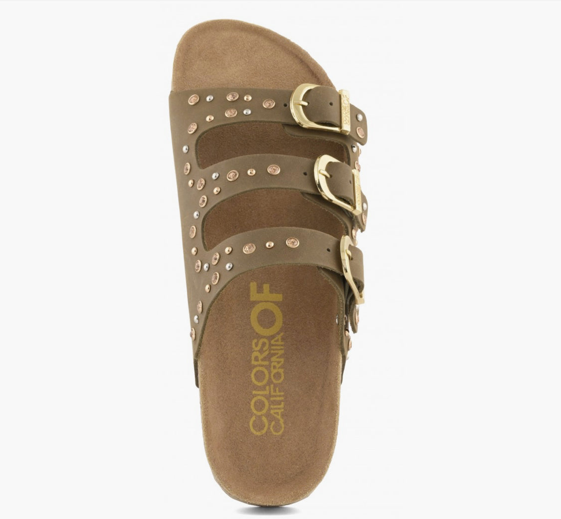 Colors of California SLOFI
NUBUCK SANDAL WITH RHINESTONES
HC.BIO601