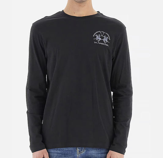 LA MARTINA MAN BASIC T-SHIRT LONGSLEEVE COTTON ZMR003