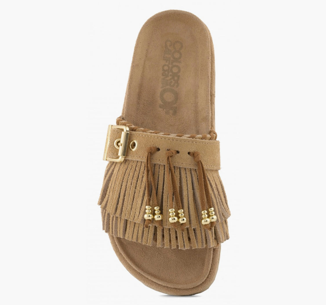 Colors of California slofiw suede sabot HC.