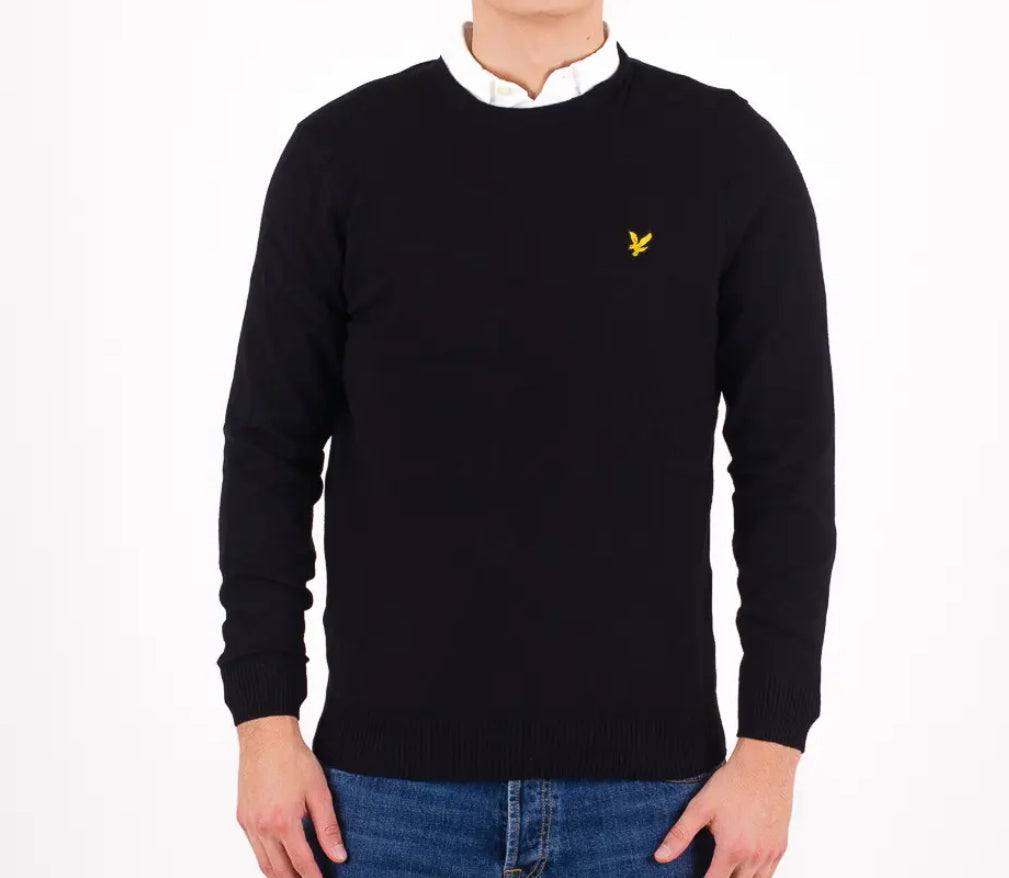 LYLE & Scott cotton merino crew jumper KN400VC