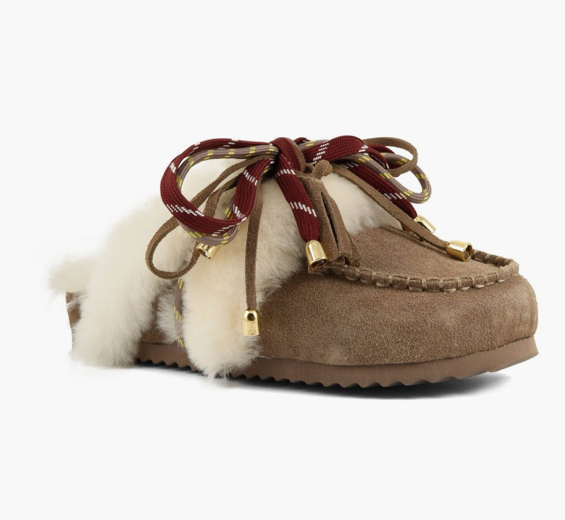 SLOFI SHEEPSKIN
LEATHER CLOG WITH SHEARLING LINING HC.SHSLOF104