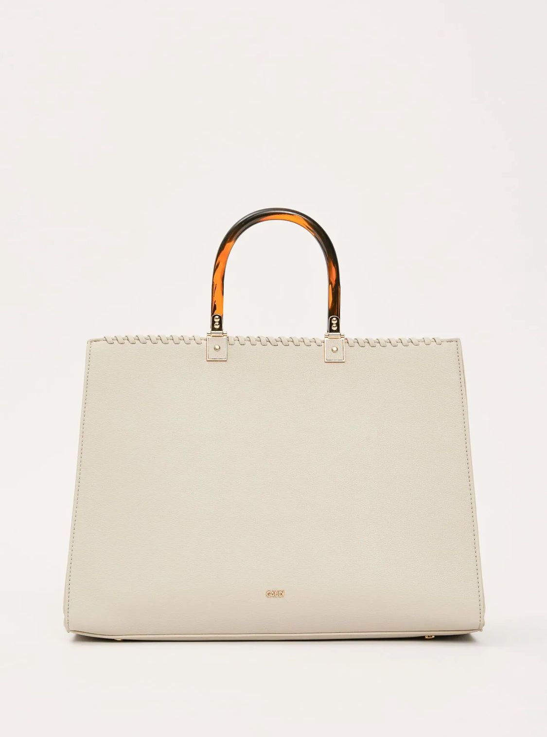 GAUDI White faux leather shopping bag V6AE-12750