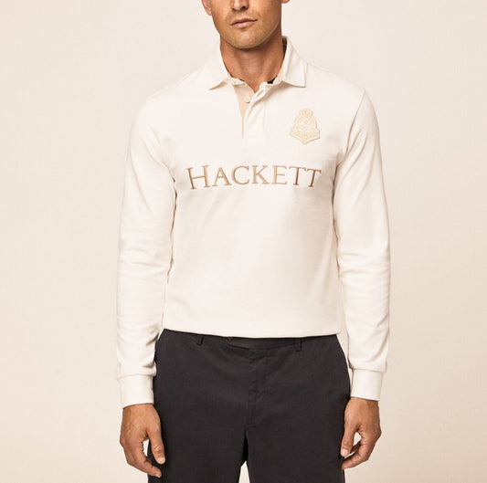 HACKETT MAN Long Sleeve Rugby Polo Shirt HM570811