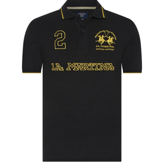 La Martina MAN POLO PIQUET STRETCH T-shirt TMP306