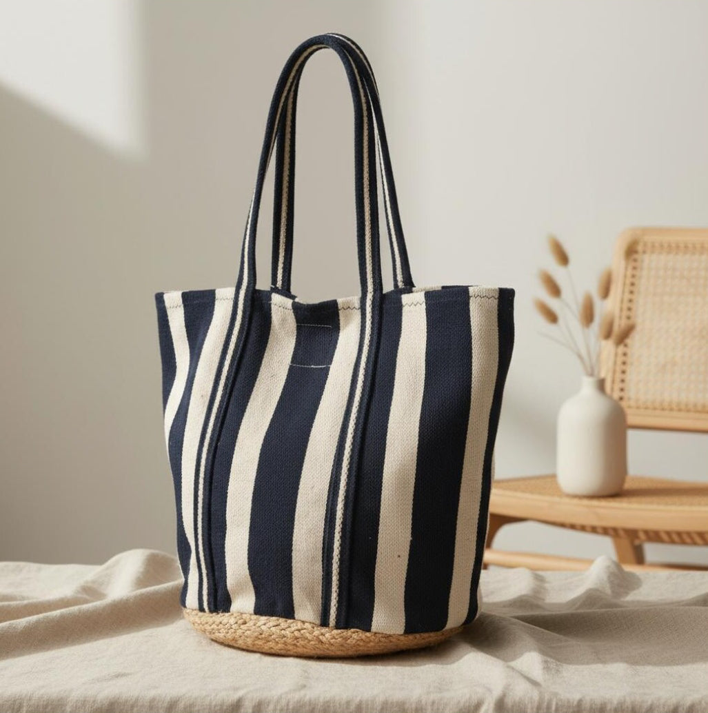 Isla Bonita tote bag striped 38812  navy