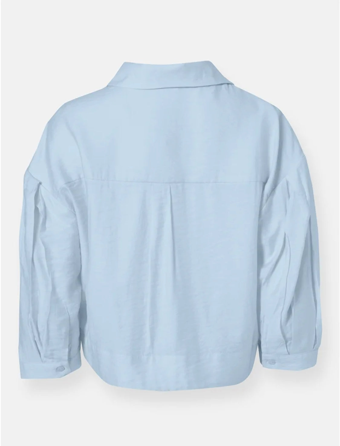 Anonyme Tencel sky & spring butter crop shirt P16SB237