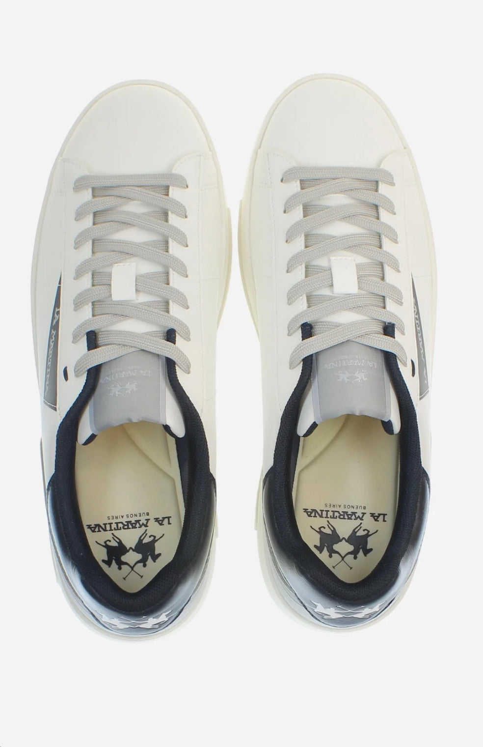 LA MARTINA CUP men's leather trainers with rubber sole