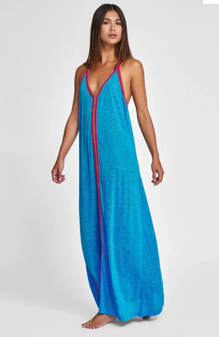 PITUSA BEACHWEAR CHEETHH SUNDRESS 50% CHSUN
