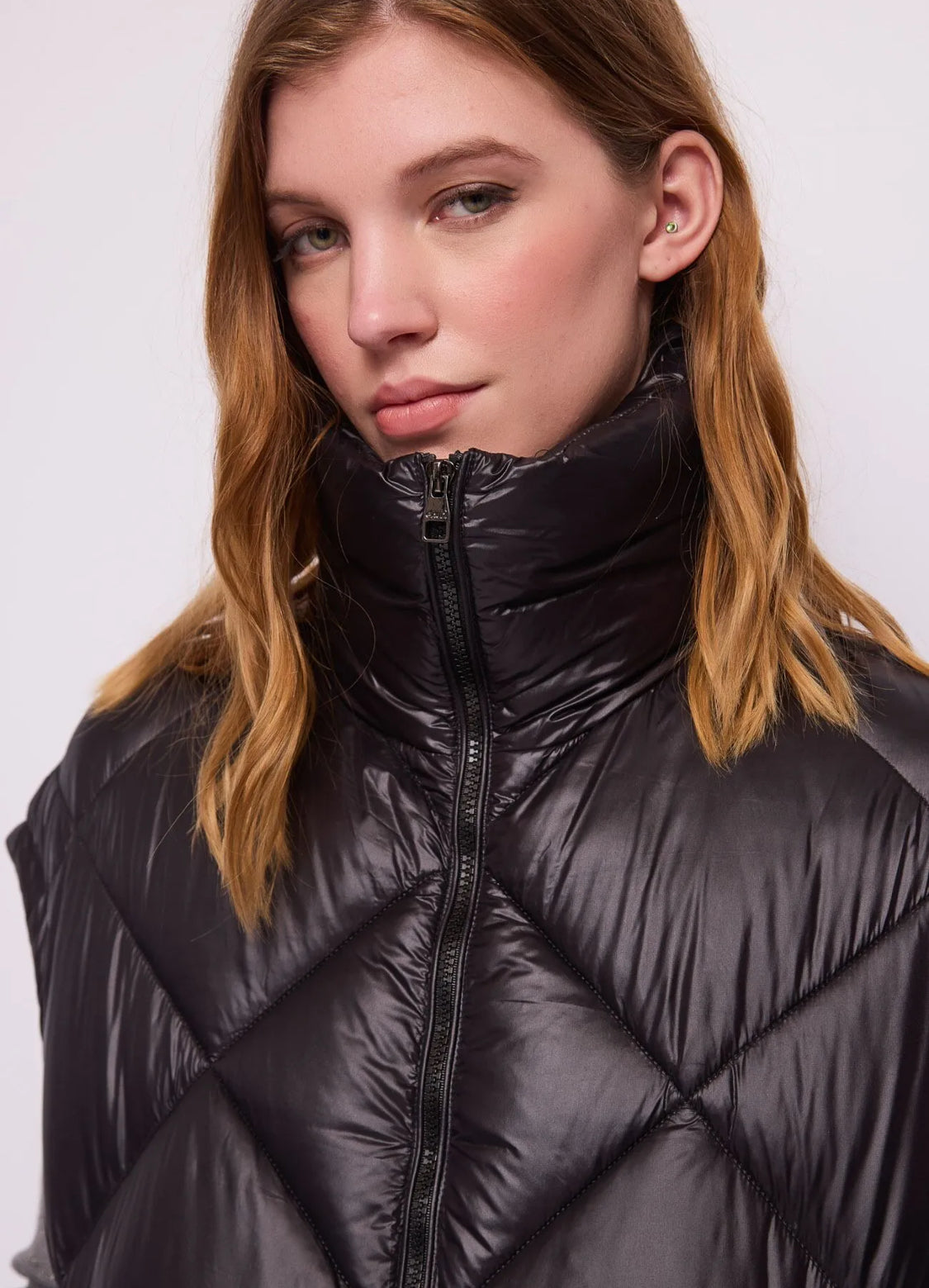 GAUDI Women’s black quilted nylon waistcoat