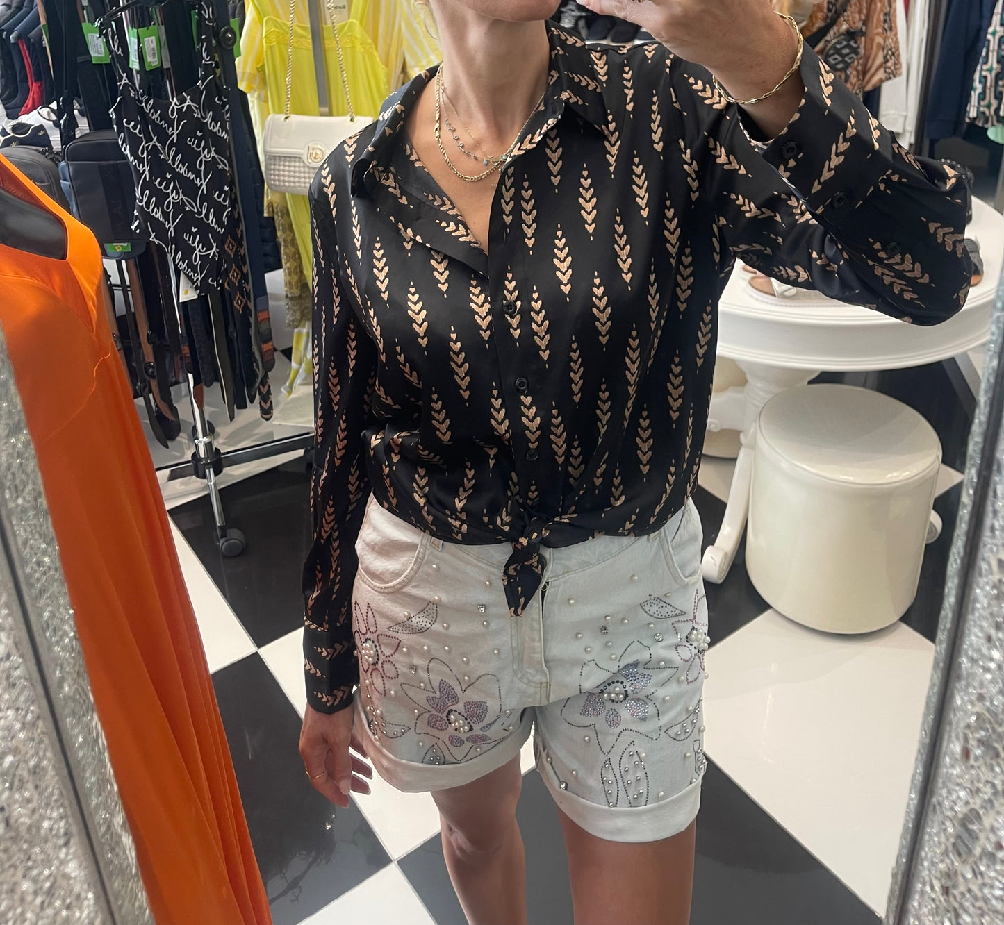 ANON LONG SLEEVE SHIRT A114FT133 BARIN TIBE SHIRT