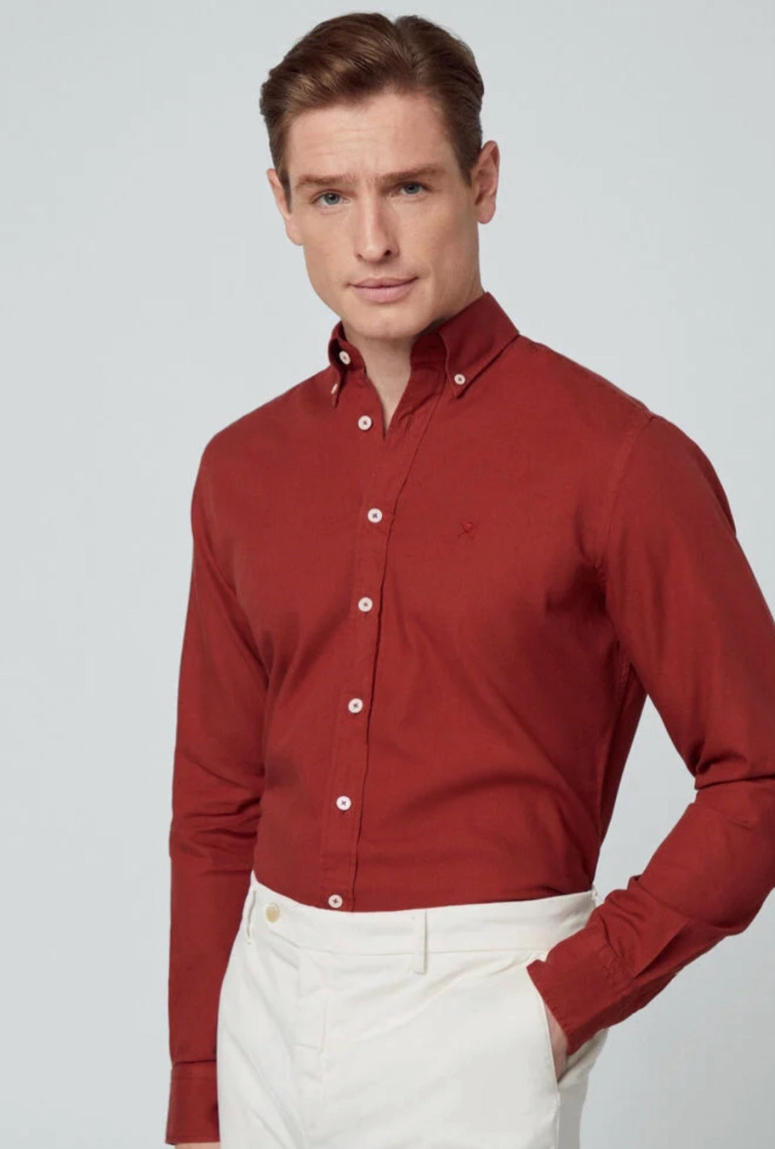 HACKETT OXFORT COTTON SLIM FIT SHIRT HM309621