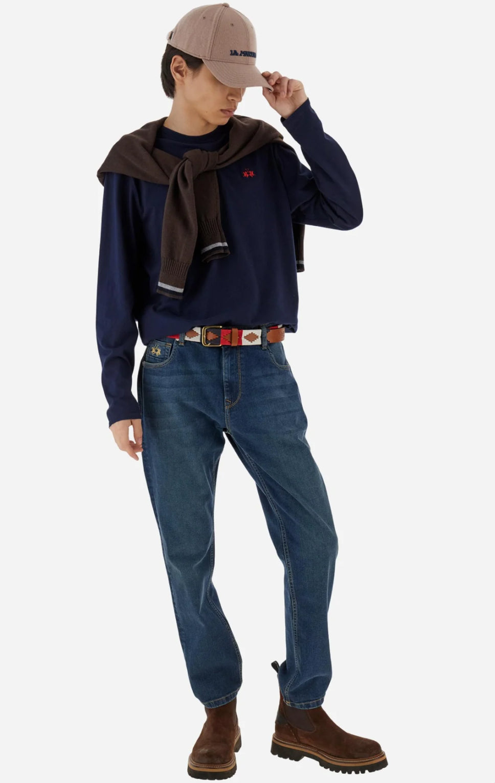 LA MARTINA Men’s crew‑neck T‑shirt in cotton jersey basic