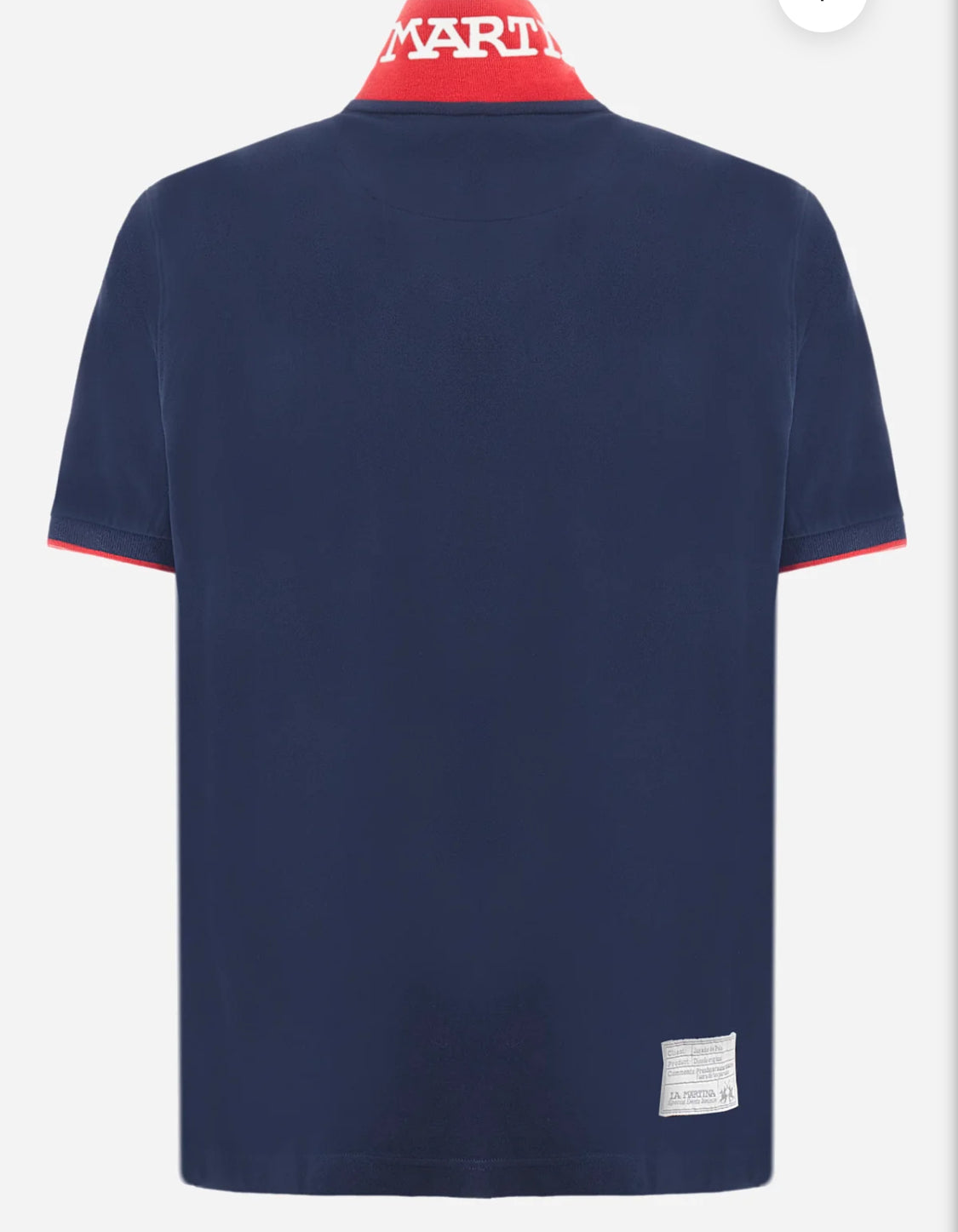 La Martina man BASIC Polo Neck T-Shirt NAVY CCMP01