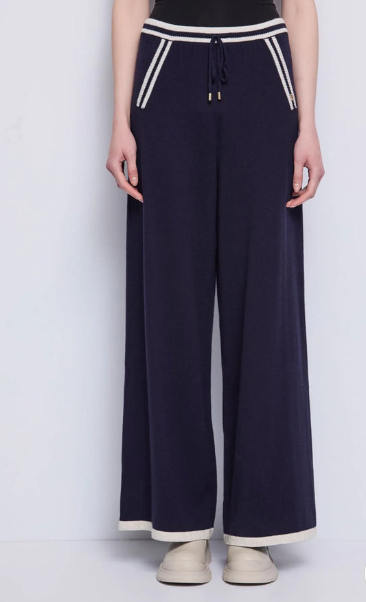 GAUDI WOMEN’S DRAWSTRING YARN TROUSERS 521BD23001