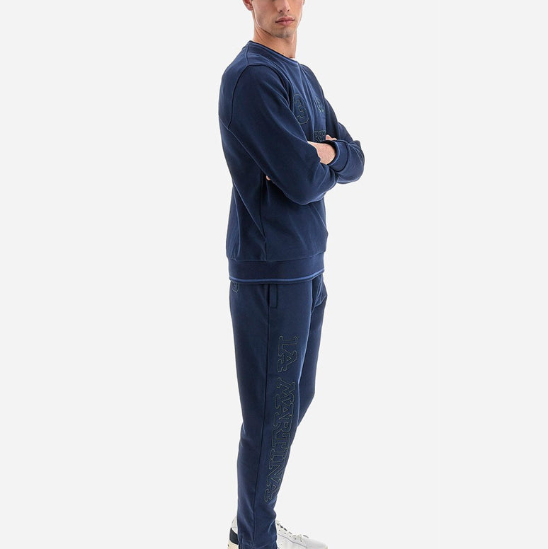 LA MARTINA MAN FLEECE CREW NECK BRUSHED WMF307