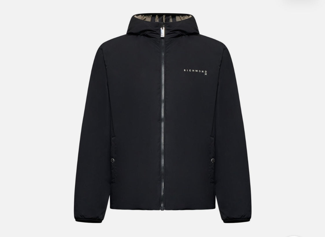 JOHN RICHMOND X ΔΙΠΛΗΣ ΟΨΗΣ ΜΠΟΥΦΑΝ REVERSIBLE JACKET UMA25044GB