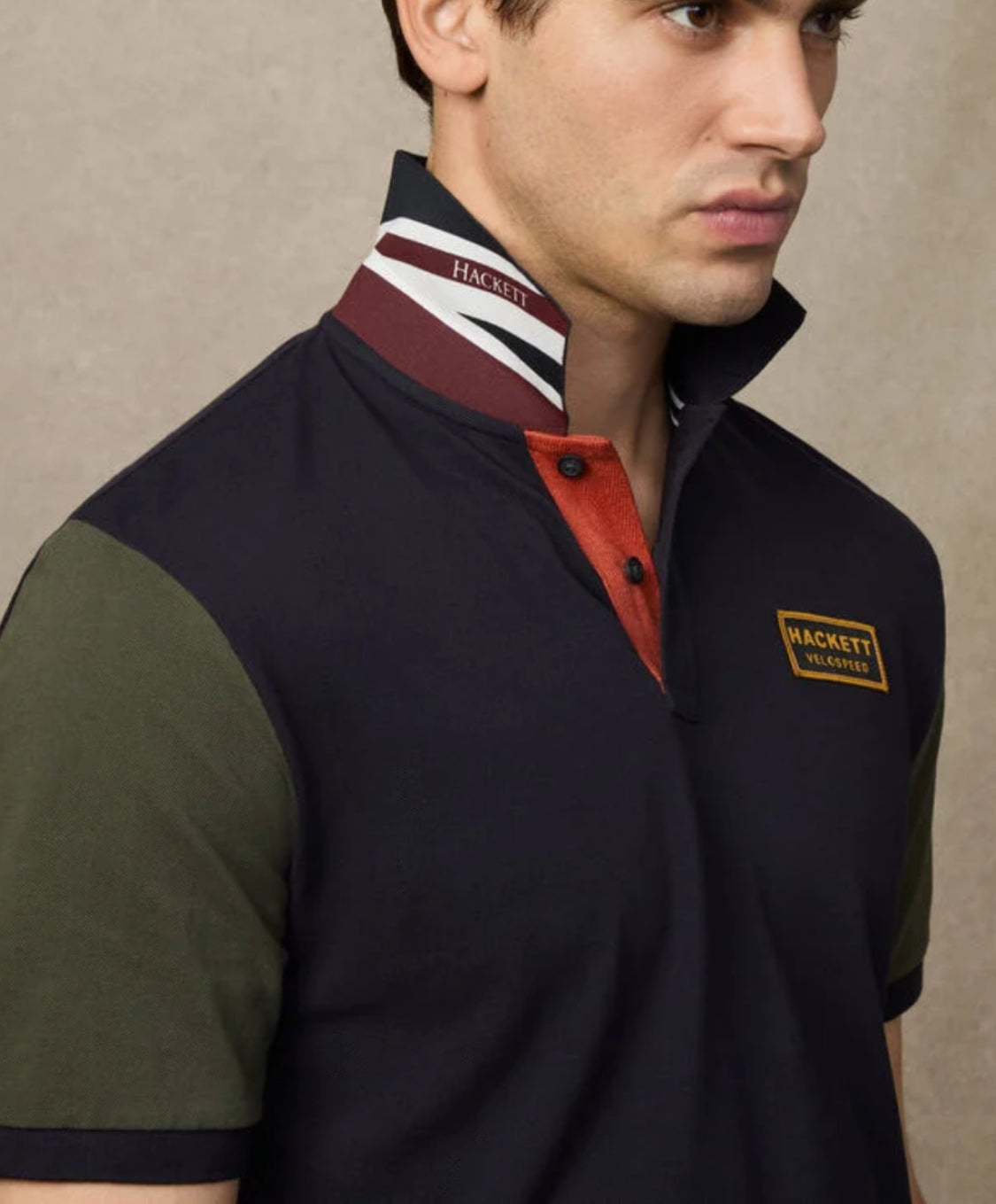 HACKETT CLASSIC FIT SHORT SLEEVE RALLY MULTI POLO HM5600029