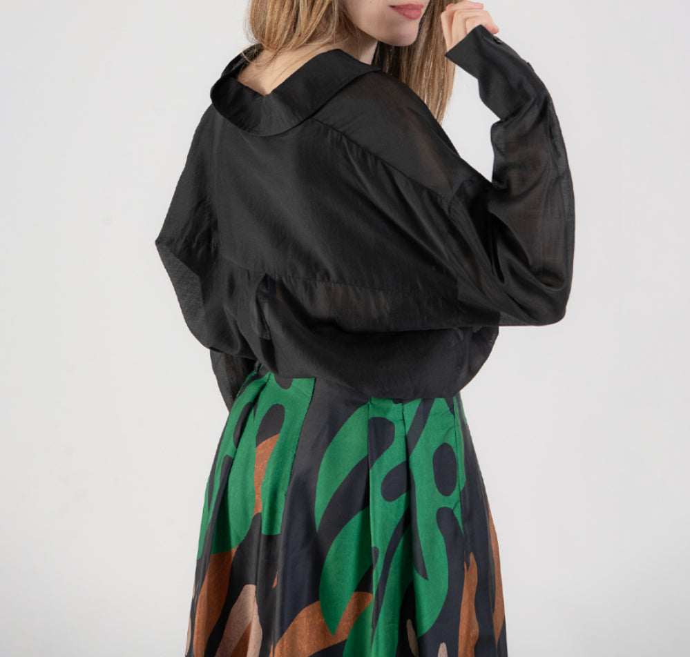 ANONYME TENCEL SHIRT BLACK