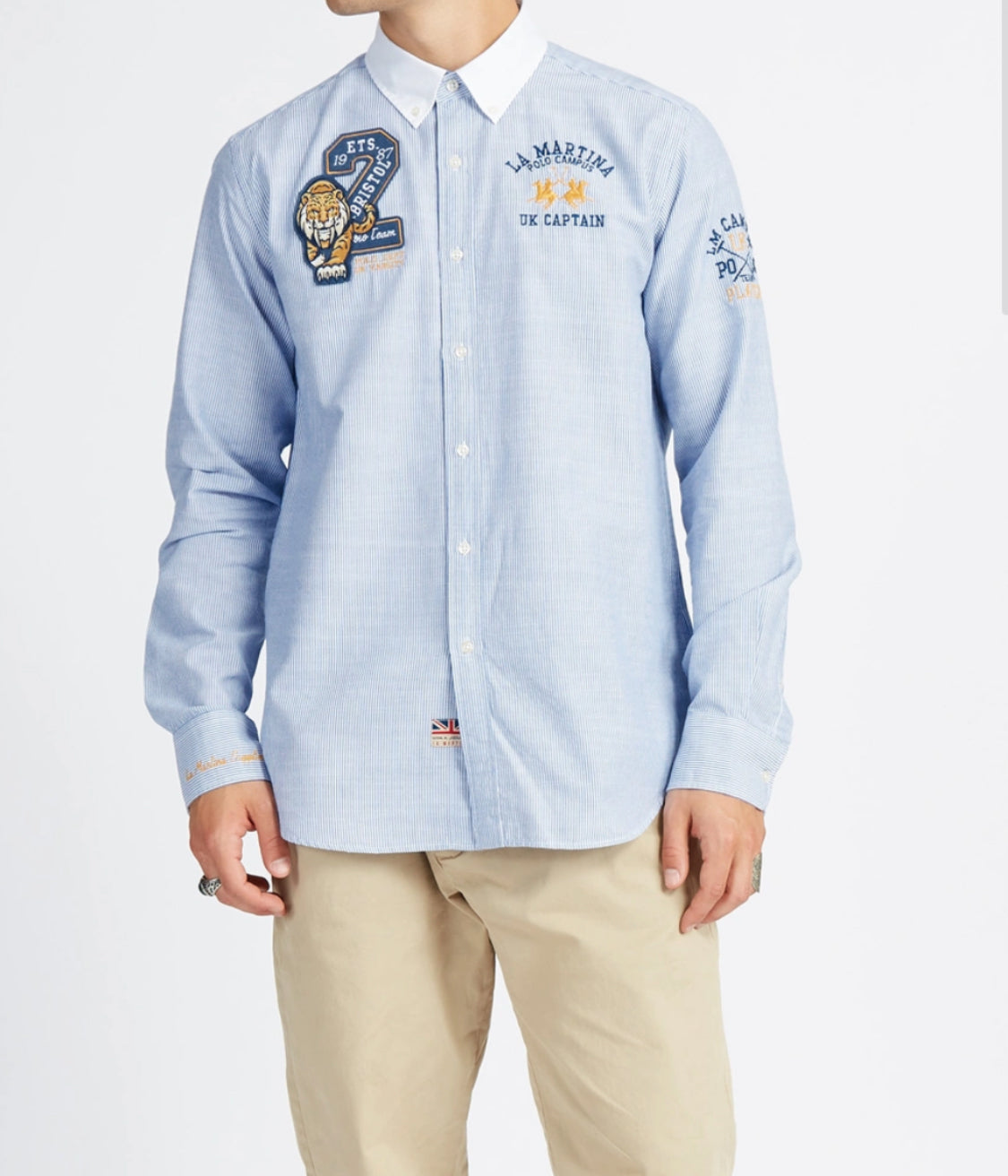LA MARTINA MAN LONG SLEEVE SHIRT POPLIN WMC302