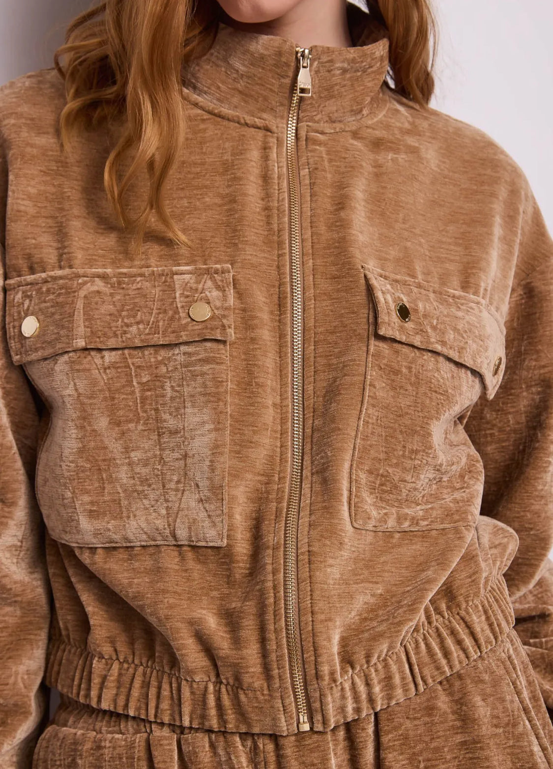 GAUDI Women’s jacket with high collar and zip 621BD35039