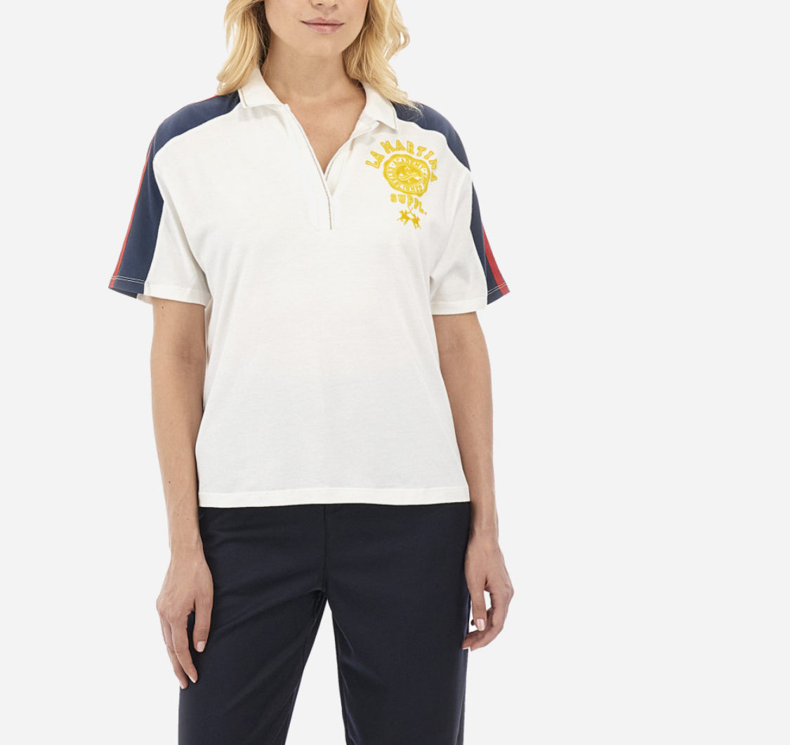 LA MARTINA WOMAN POLO PIQUET STRETCH WWP300