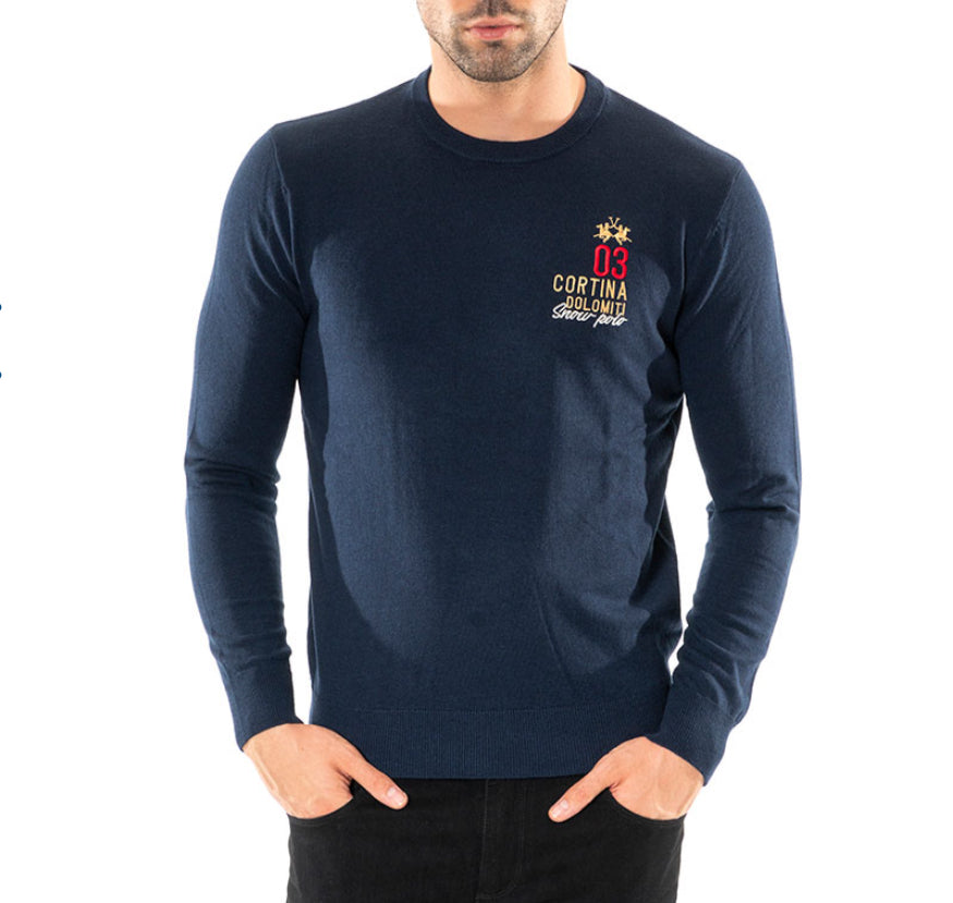 LA MARTINA MAN TRICOT CREW NECK LAMBSCOT QMS026