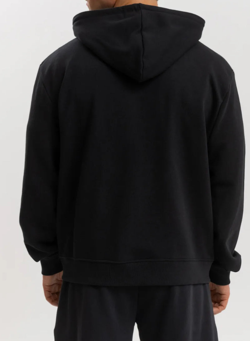 RICHMOND X fleece cardigan hoodie black