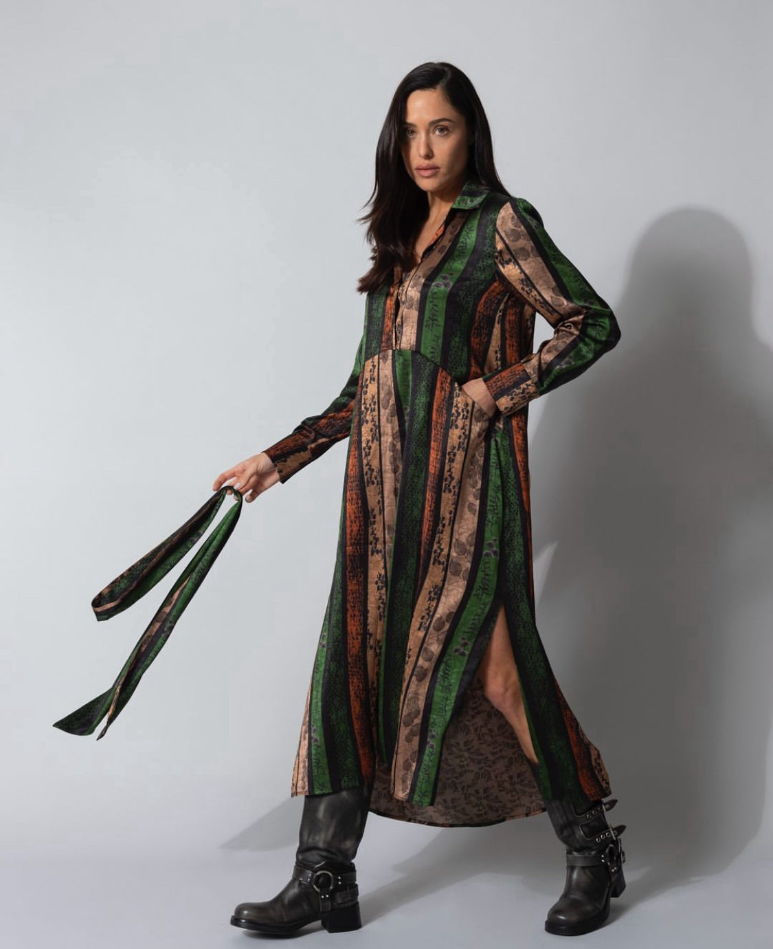 ΑAnonyme forest SIDI long dress A124FD085