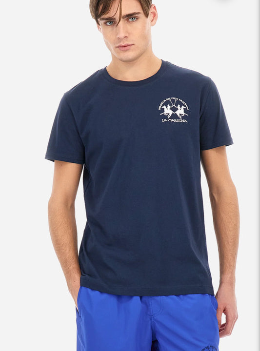 La Martina MAN T-Shirt JERSEY logo on the side