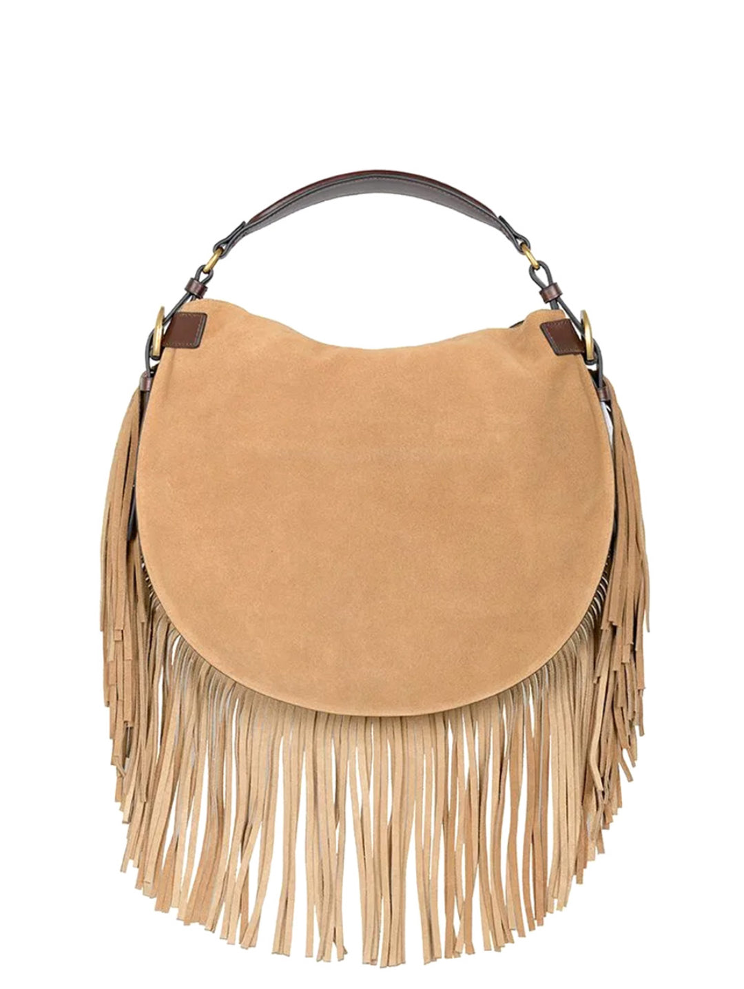 LA MARTINA WOMAN LUNA HOBO SUEDE FRINGE WCA020